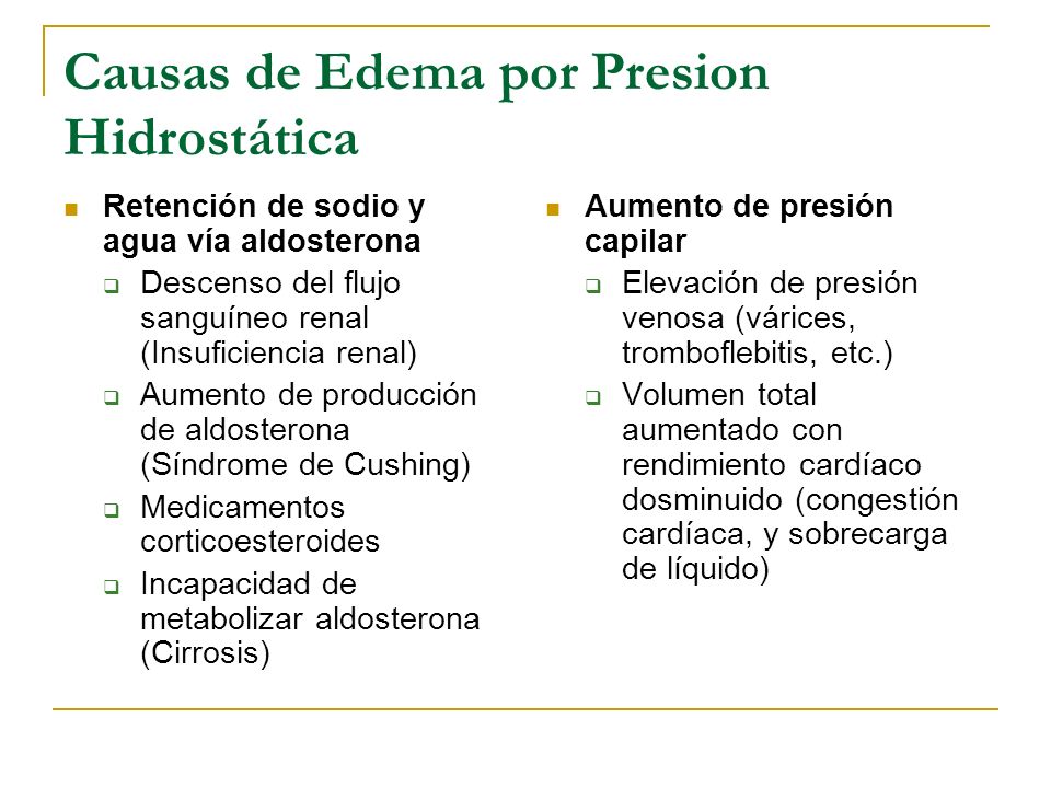 Una edema? ¿Cómo oncótica presión causa disminución la de capilar